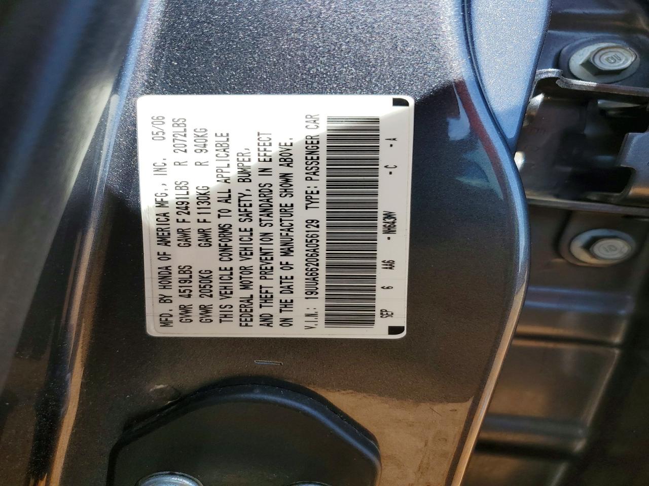 2006 ACURA 3.2TL photo 12