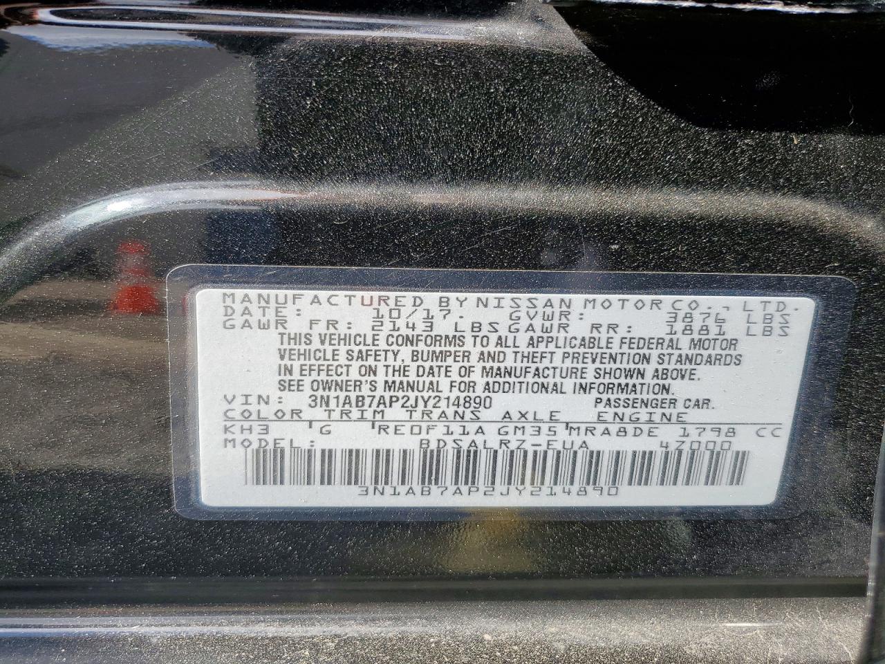 2018 NISSAN SENTRA SR photo 25