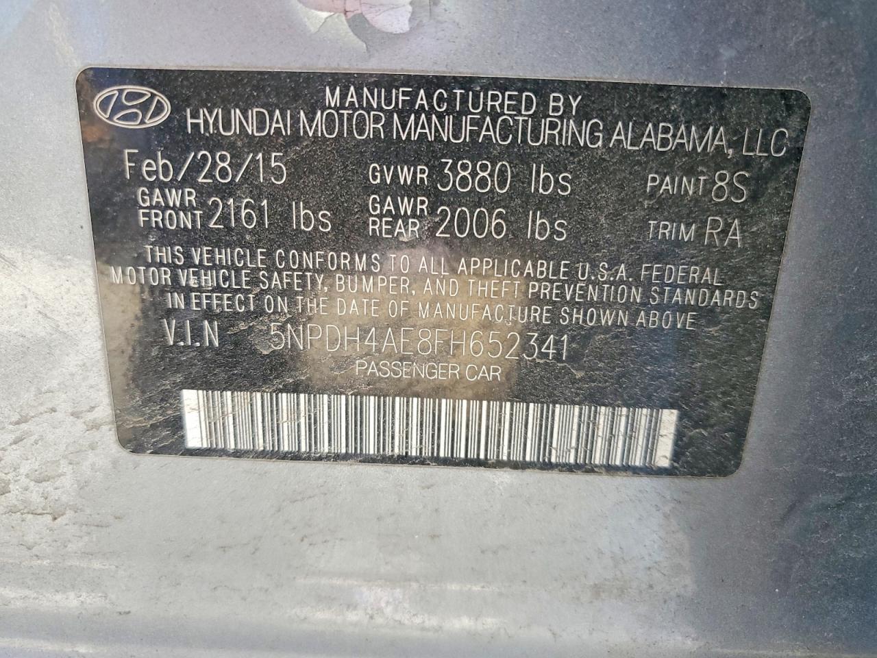 2015 HYUNDAI ELANTRA SE photo 23