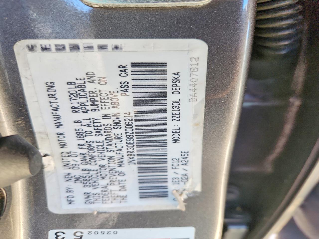 2008 TOYOTA COROLLA S photo 23