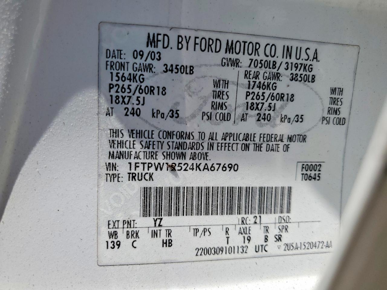 2004 FORD F150 SUPERCREW photo 25
