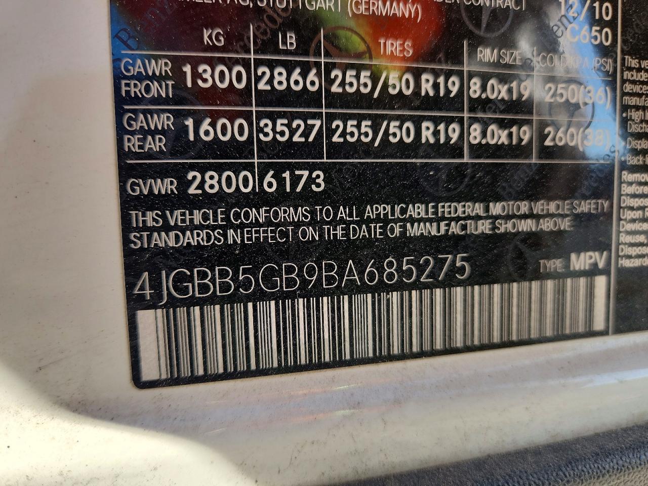 2011 MERCEDES-BENZ ML 350 photo 25