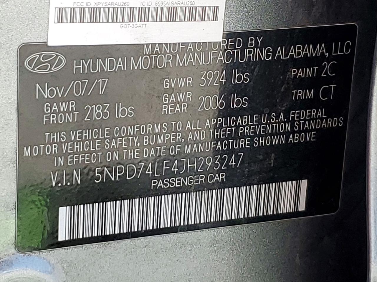 2018 HYUNDAI ELANTRA SE photo 25