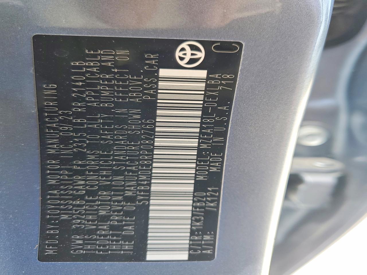 2024 TOYOTA COROLLA LE photo 25