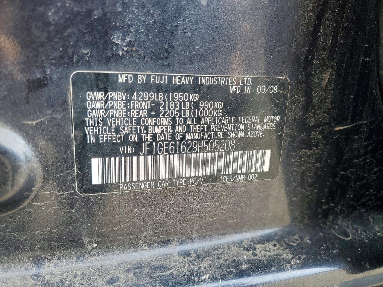 2009 SUBARU IMPREZA 2.5I photo 23