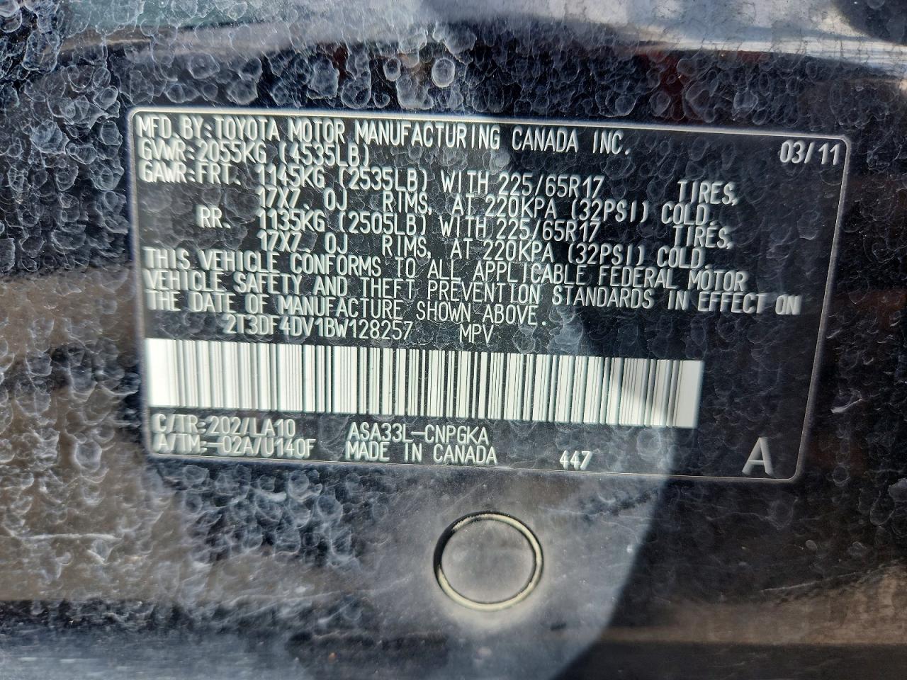 2011 TOYOTA RAV4 LIMITED photo 40