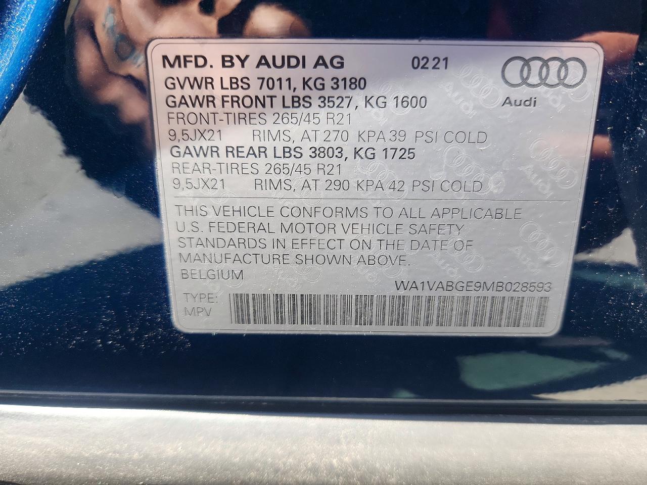 2021 AUDI E-TRON PRESTIGE photo 14