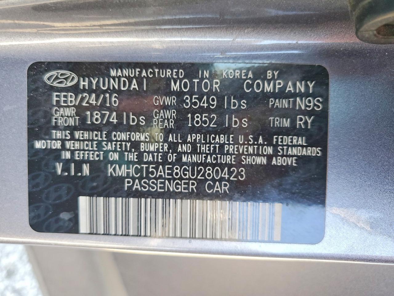 2016 HYUNDAI ACCENT SE photo 34