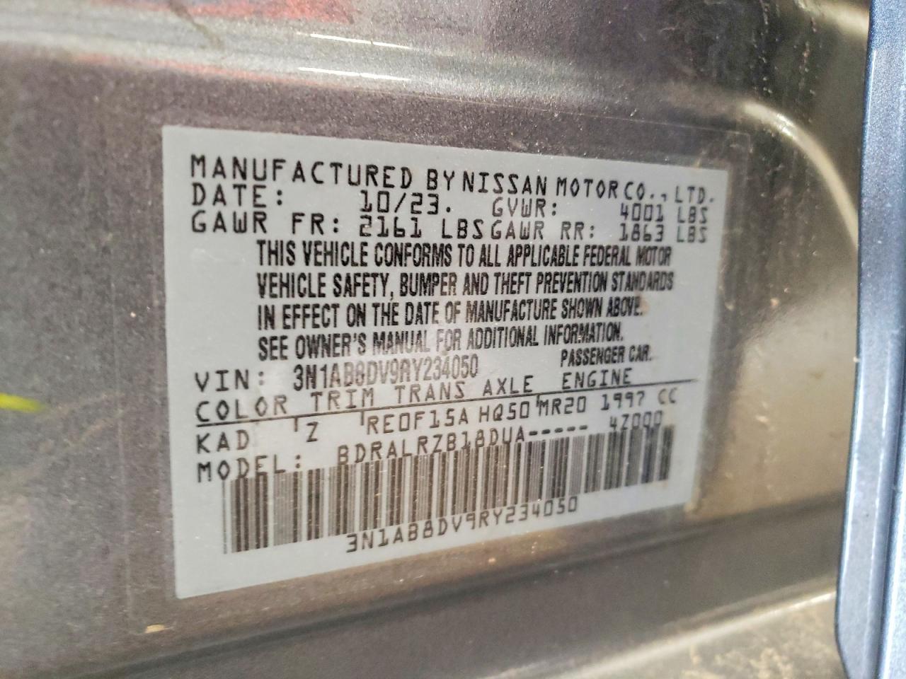 2024 NISSAN SENTRA SR photo 23
