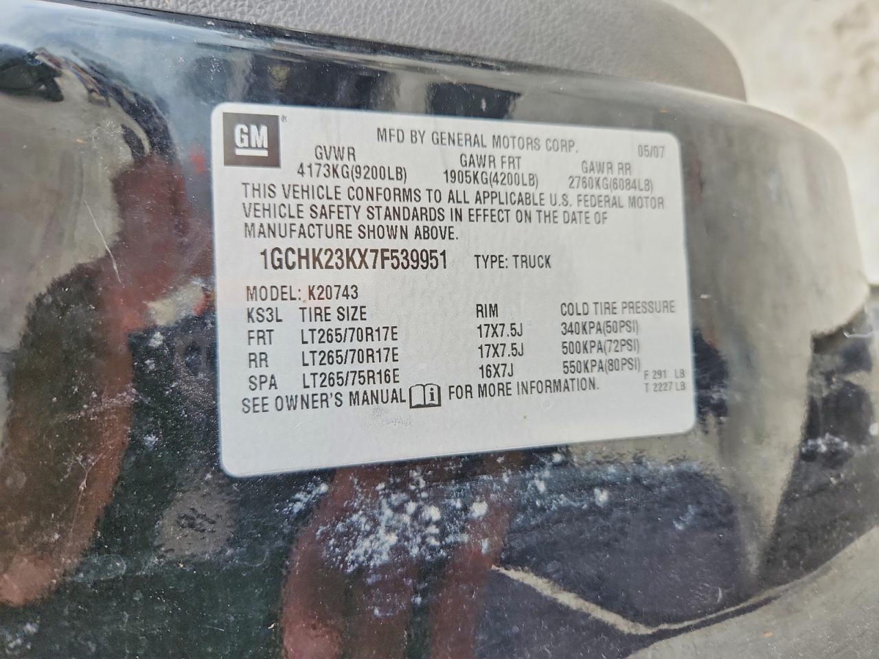 2007 CHEVROLET SILVERADO K2500 HEAVY DUTY photo 23
