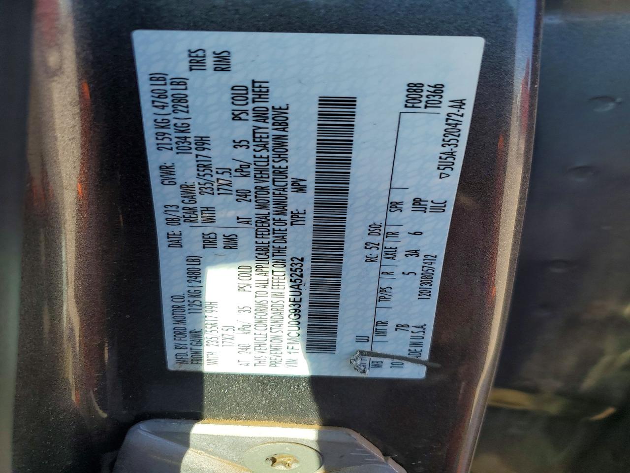 2014 FORD ESCAPE SE photo 25