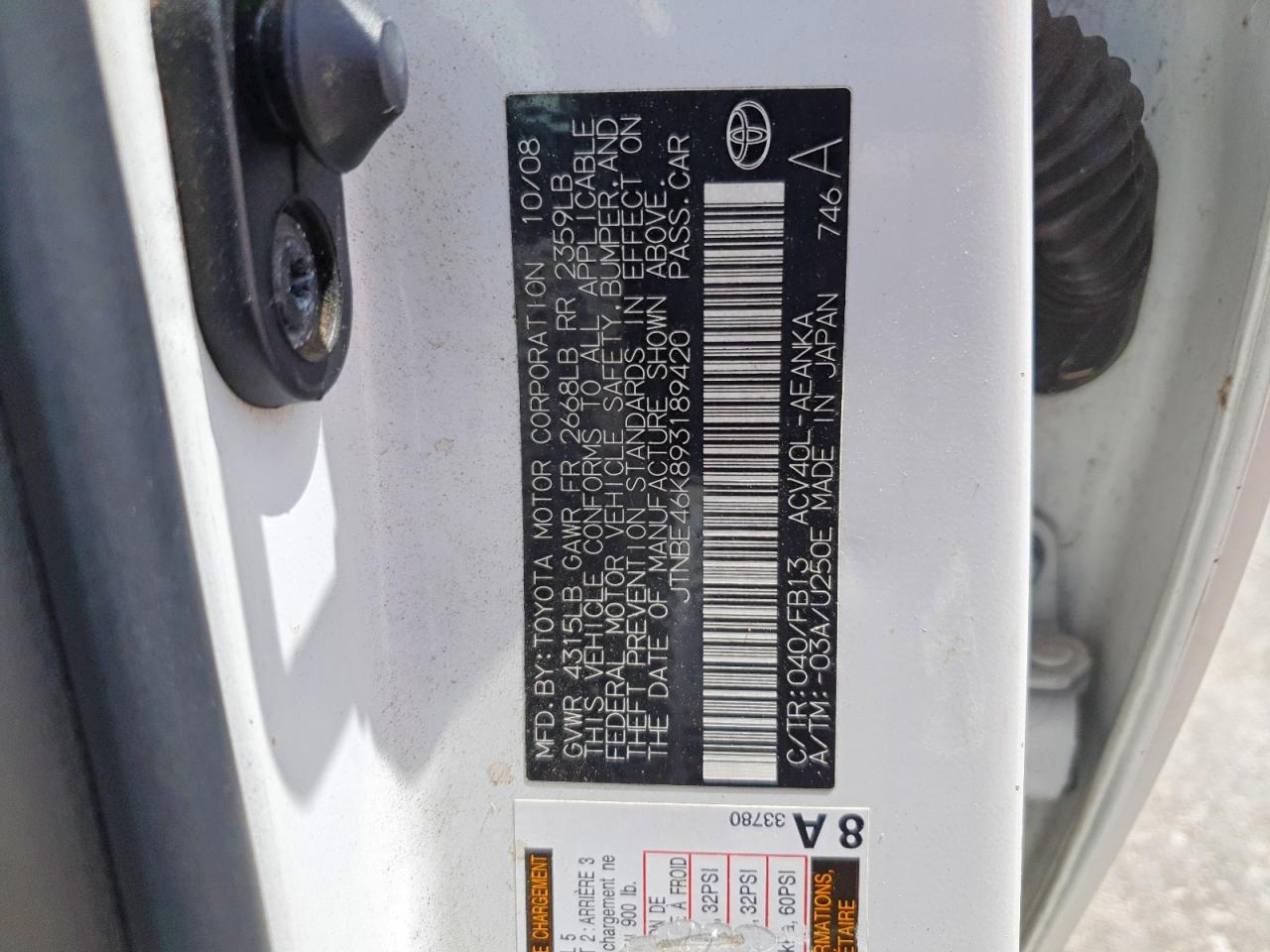 2009 TOYOTA CAMRY LE photo 25
