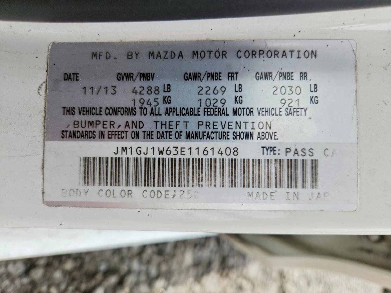 2014 MAZDA 6 GRAND TOURING photo 23