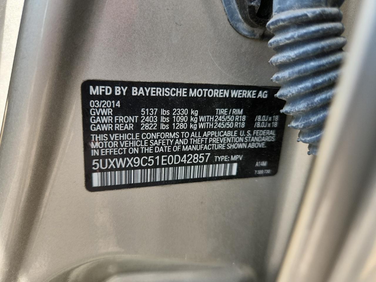 2014 BMW X3 XDRIVE28I photo 13