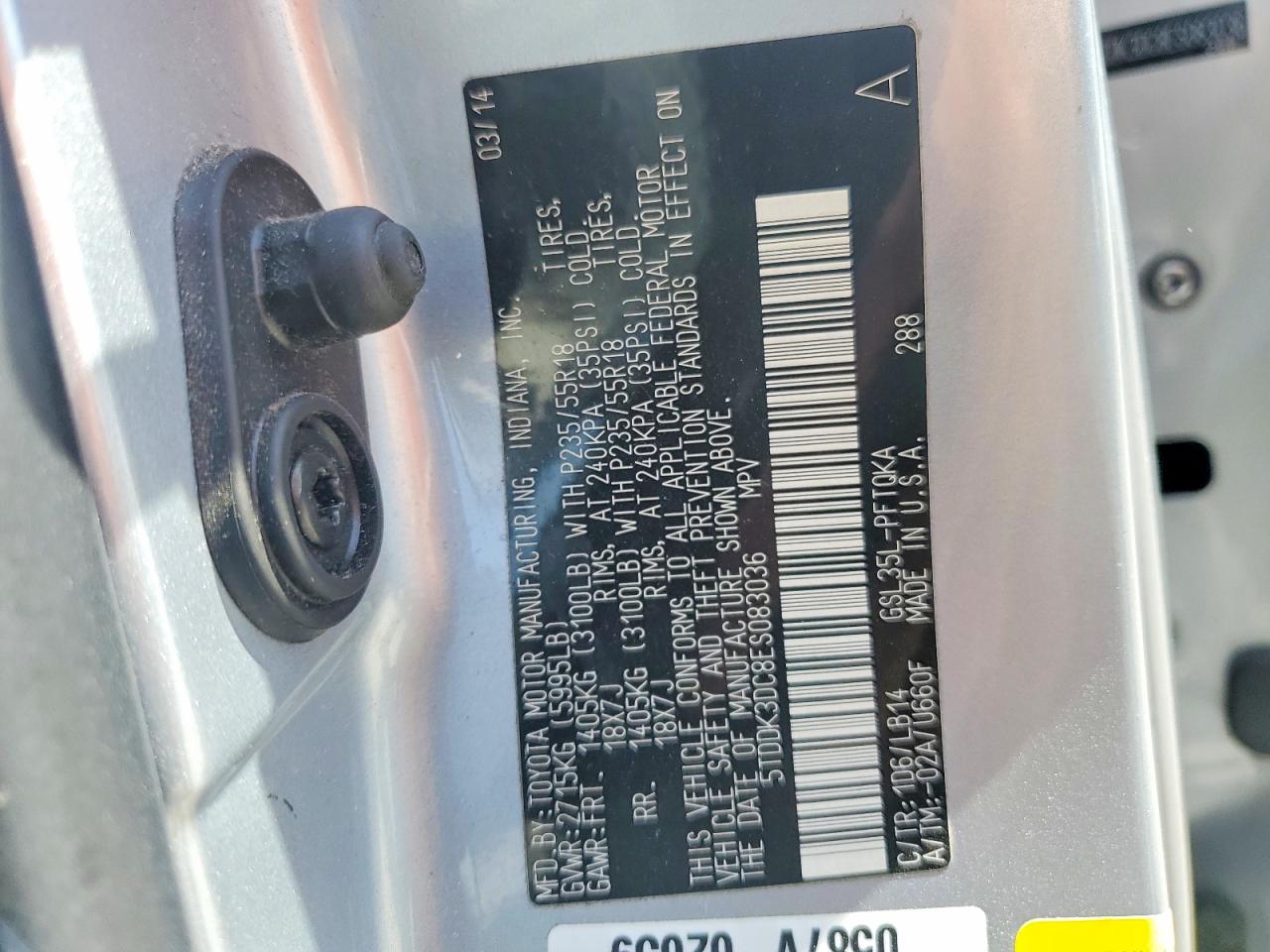 2014 TOYOTA SIENNA XLE 7-PASSENGER photo 13