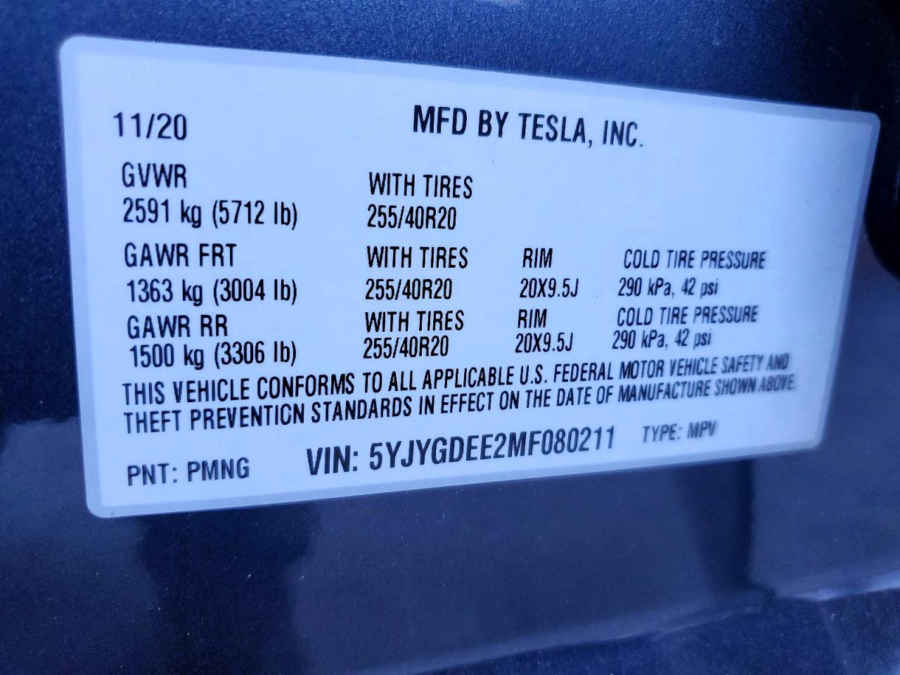 2021 TESLA MODEL Y photo 40
