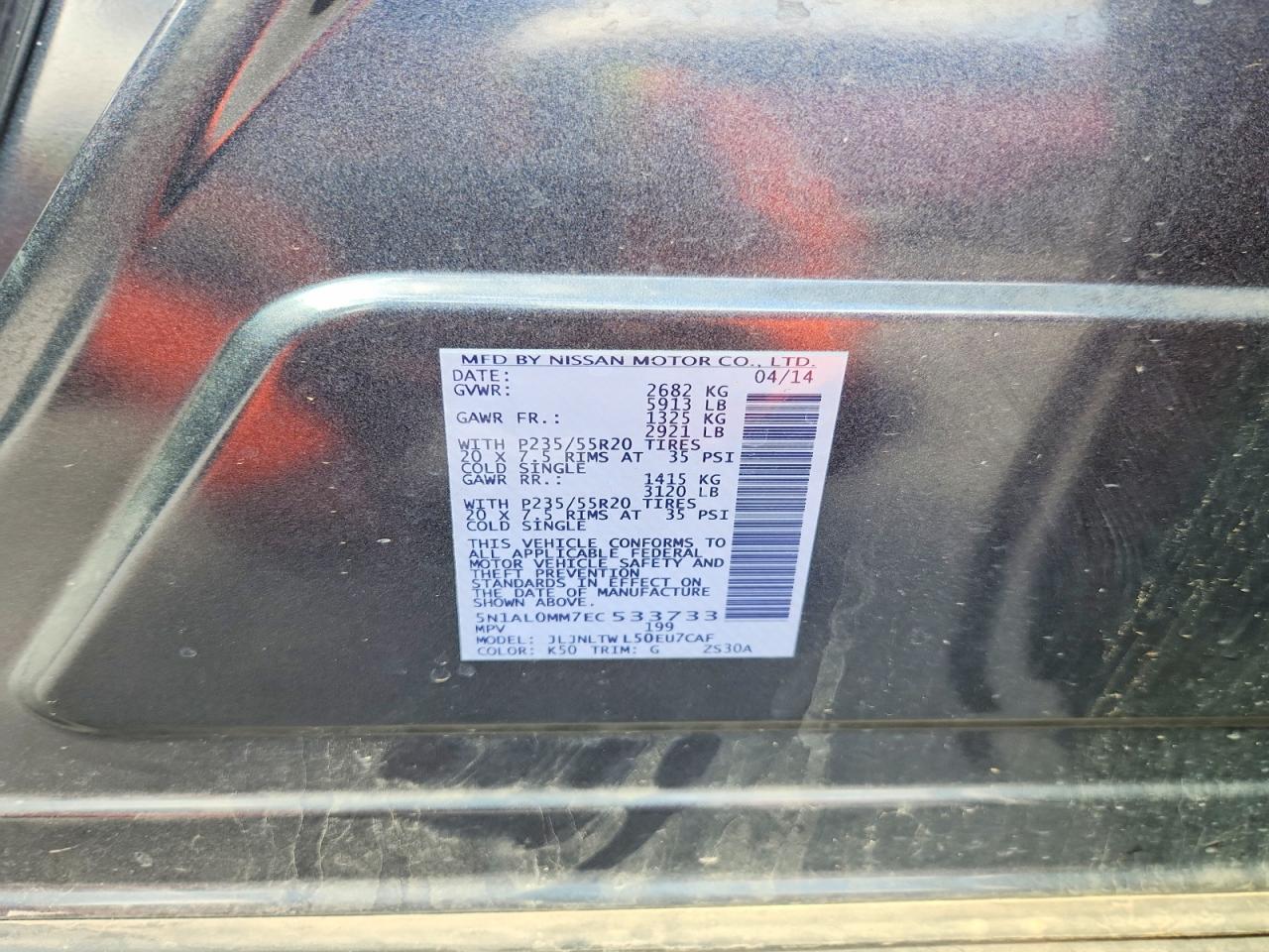 2014 INFINITI QX60 BASE photo 25