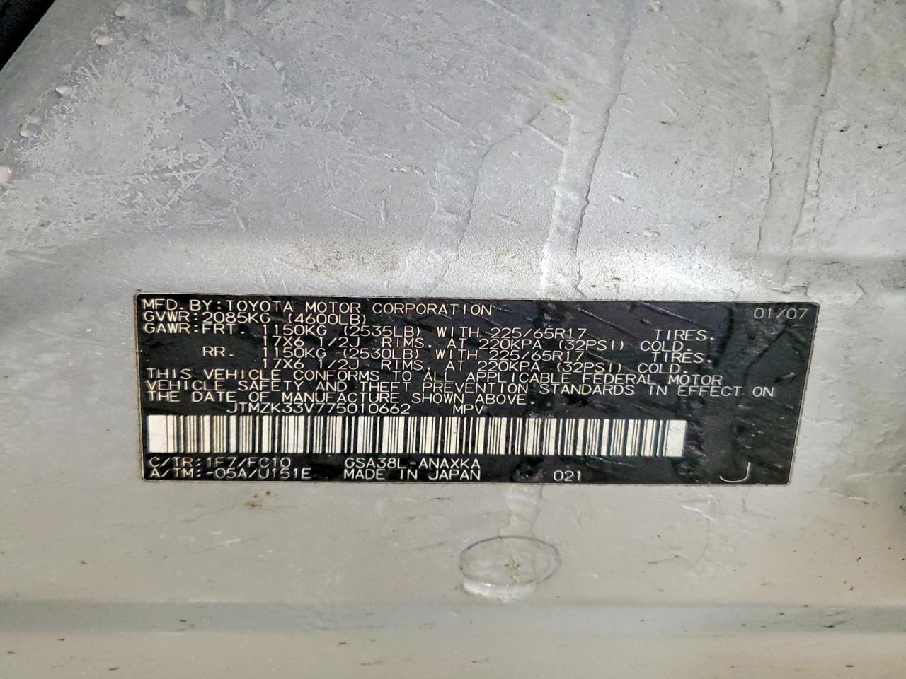 2007 TOYOTA RAV4 photo 34