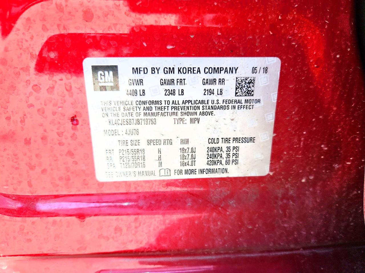 2018 BUICK ENCORE PREFERRED photo 25