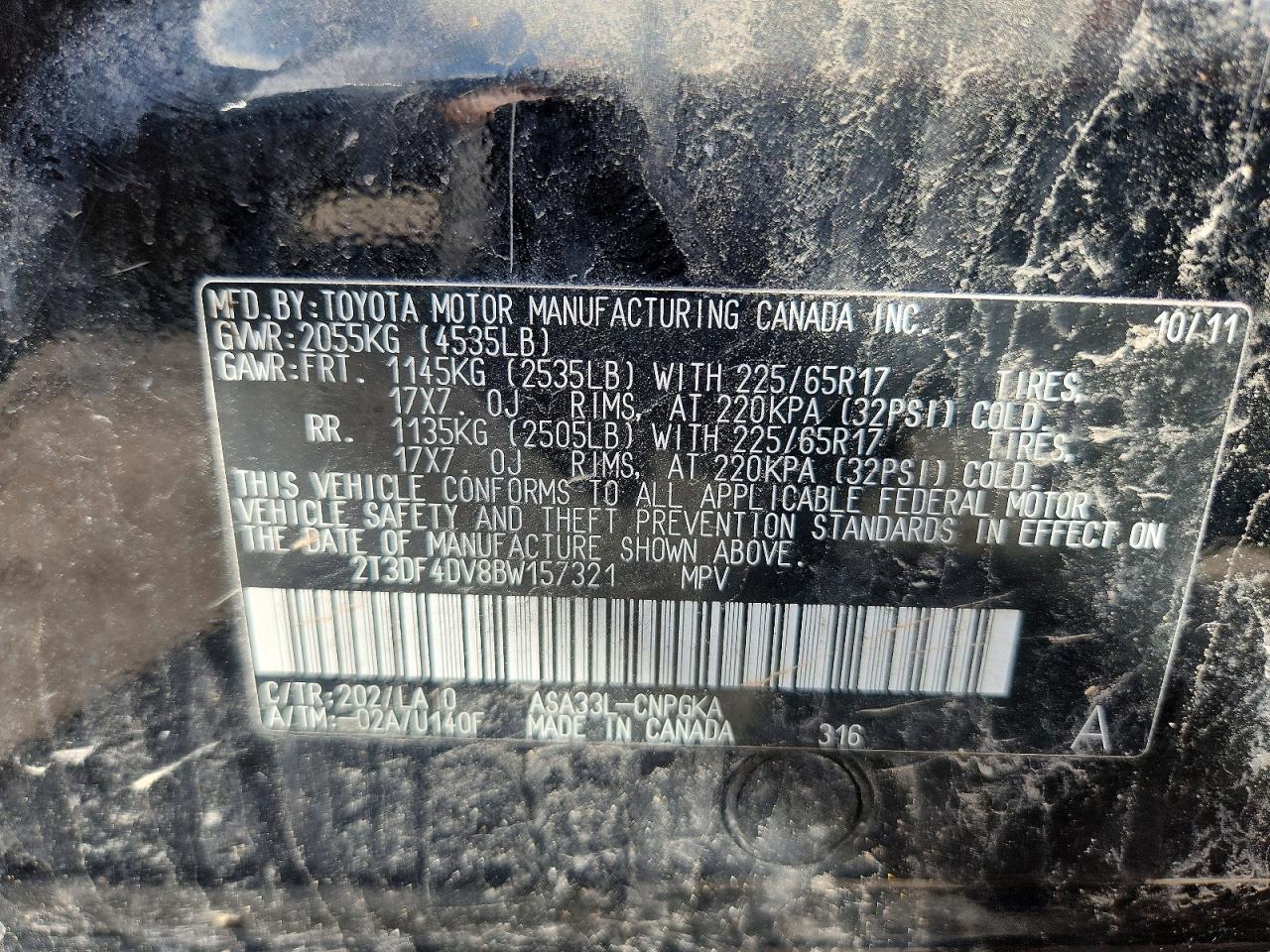2011 TOYOTA RAV4 LIMITED photo 37