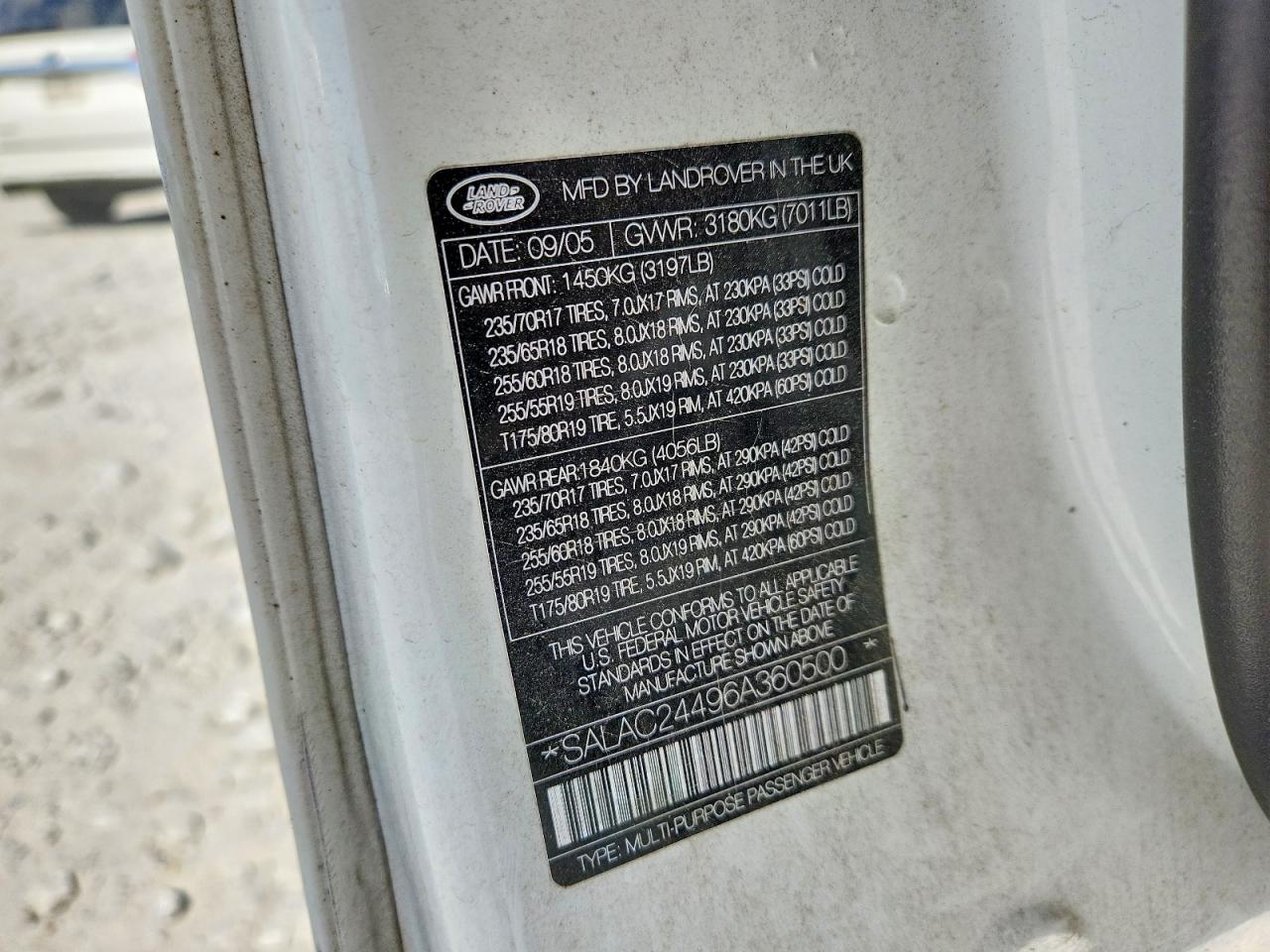2006 LAND ROVER LR3 photo 25