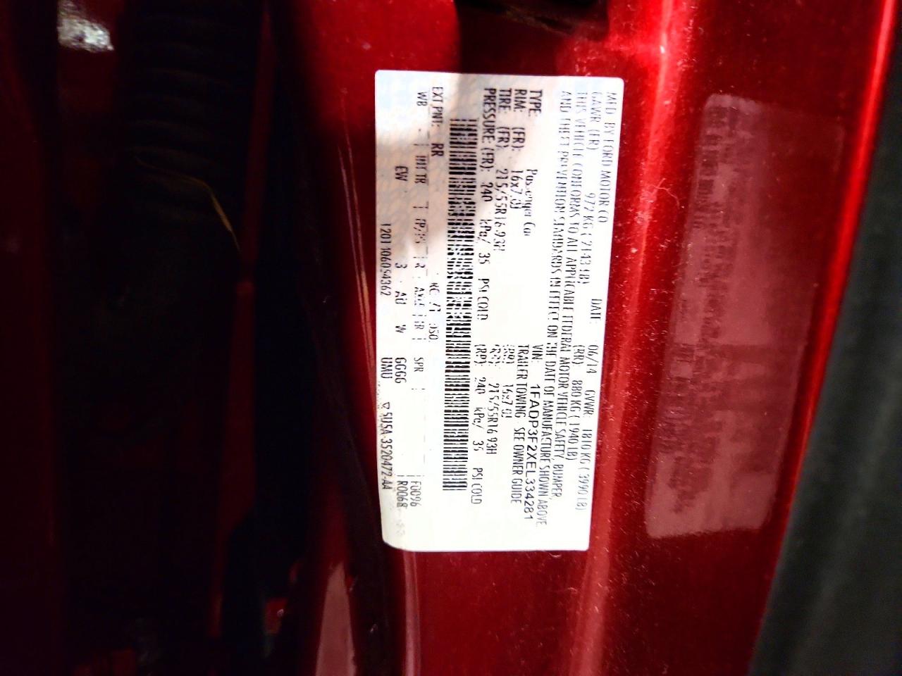 2014 FORD FOCUS SE photo 12