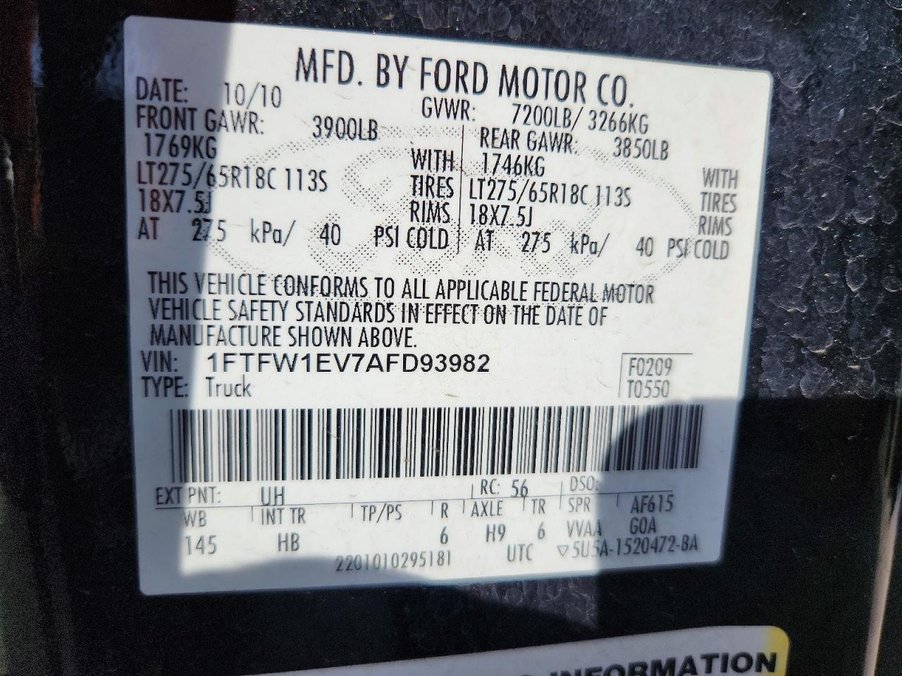 2010 FORD F150 SUPERCREW photo 25