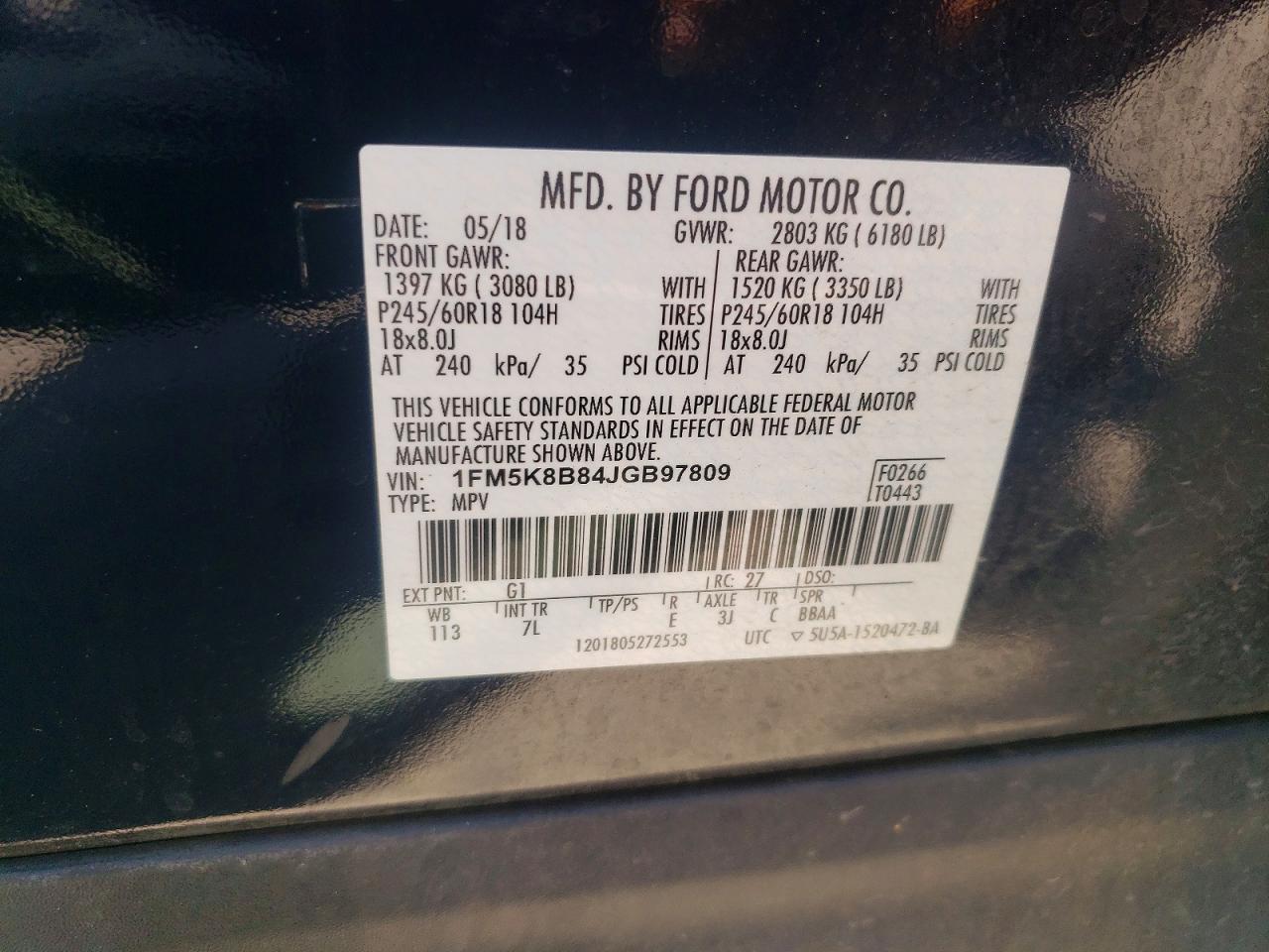 2018 FORD EXPLORER photo 25