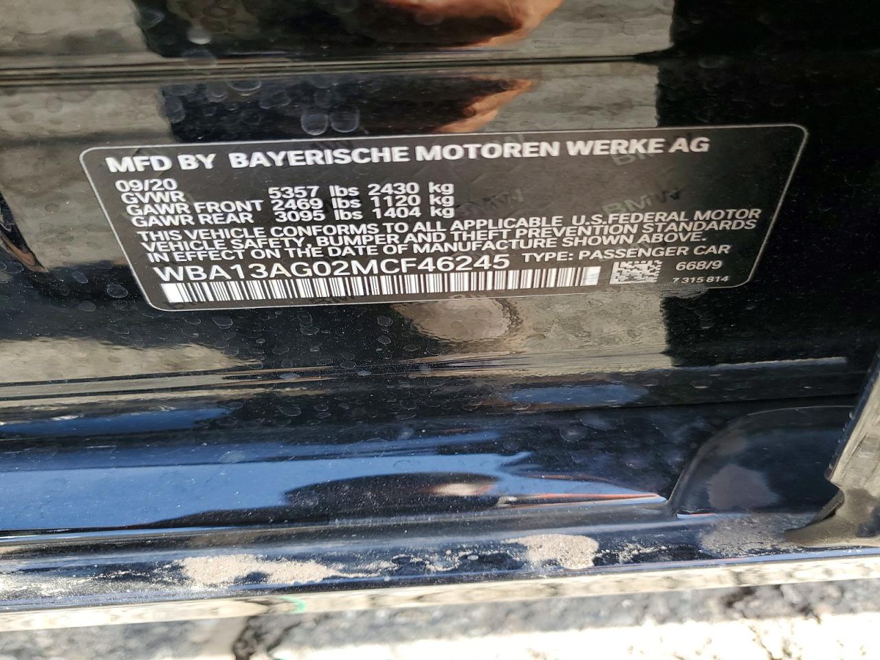 2021 BMW 530E photo 12