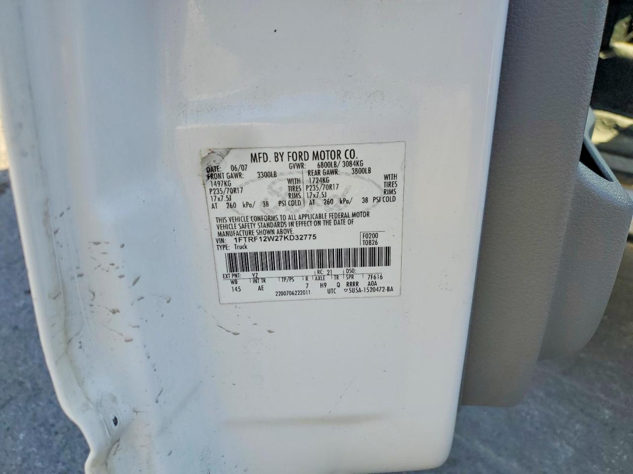 2007 FORD F150 photo 12
