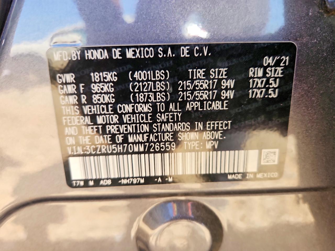 2021 HONDA HR-V EXL photo 37
