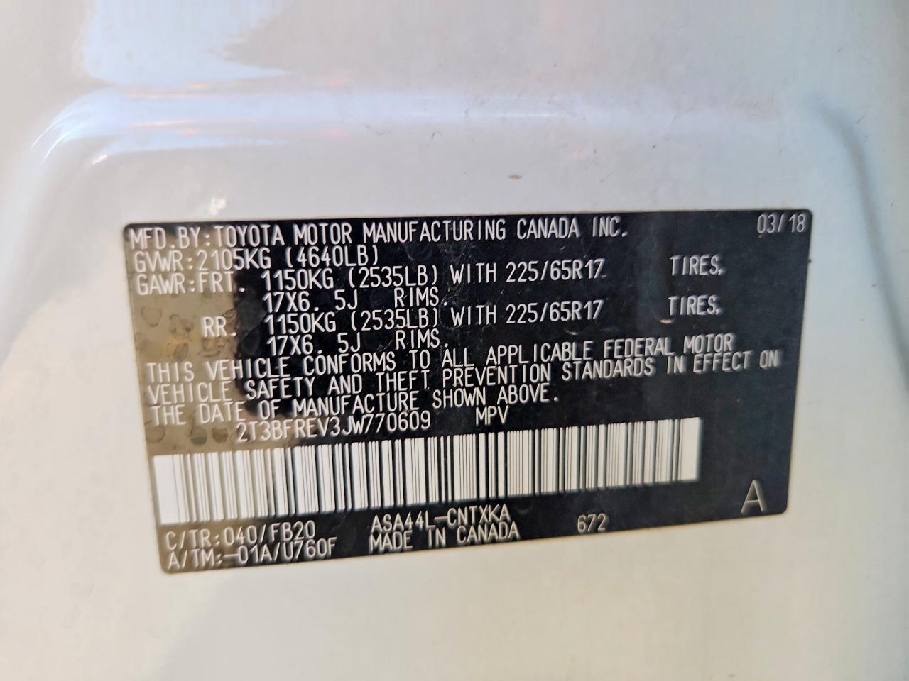 2018 TOYOTA RAV4 LE photo 23