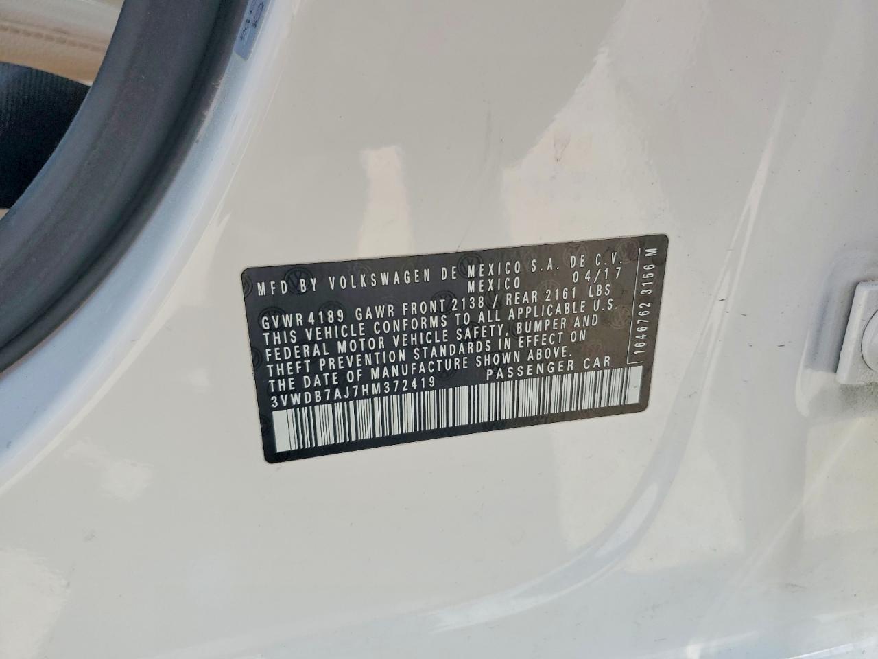 2017 VOLKSWAGEN JETTA SE photo 23