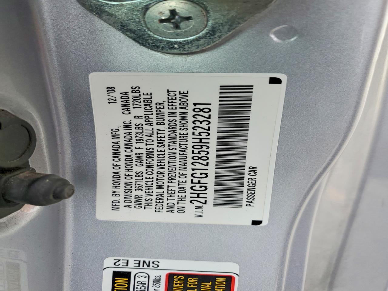 2009 HONDA CIVIC EX photo 34