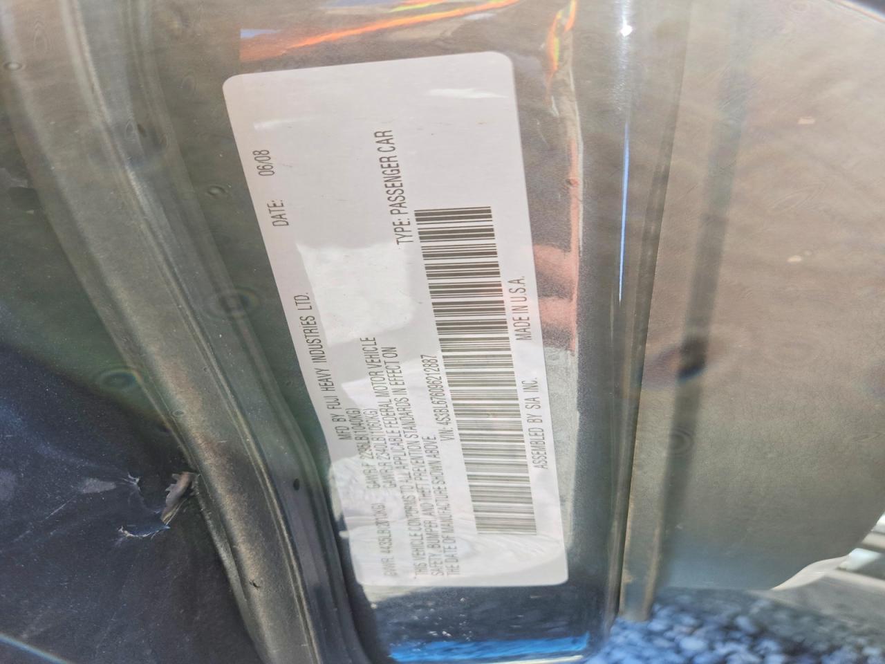 2009 SUBARU LEGACY photo 13