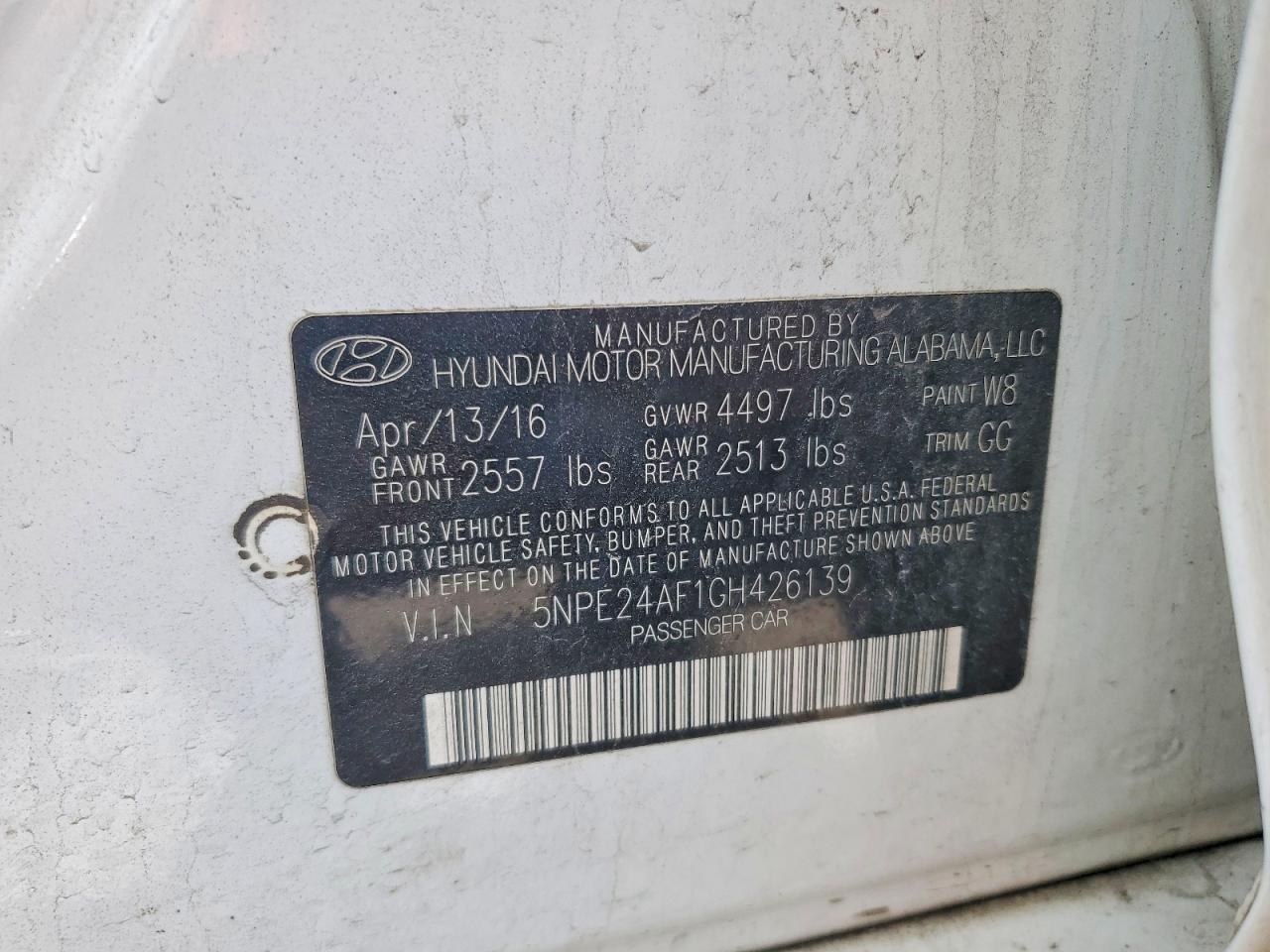 2016 HYUNDAI SONATA SE photo 25