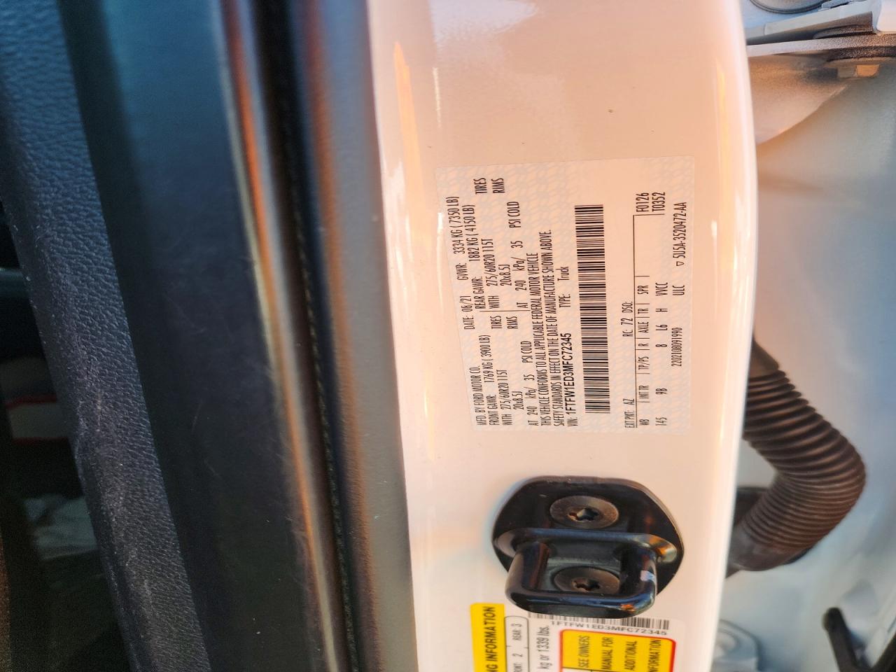 2021 FORD F150 SUPERCREW photo 23