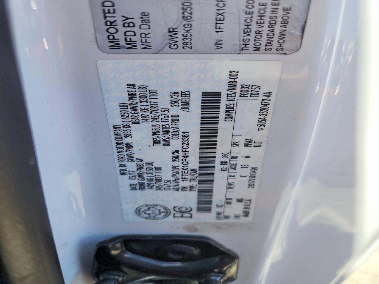 2017 FORD F150 SUPER CAB photo 34