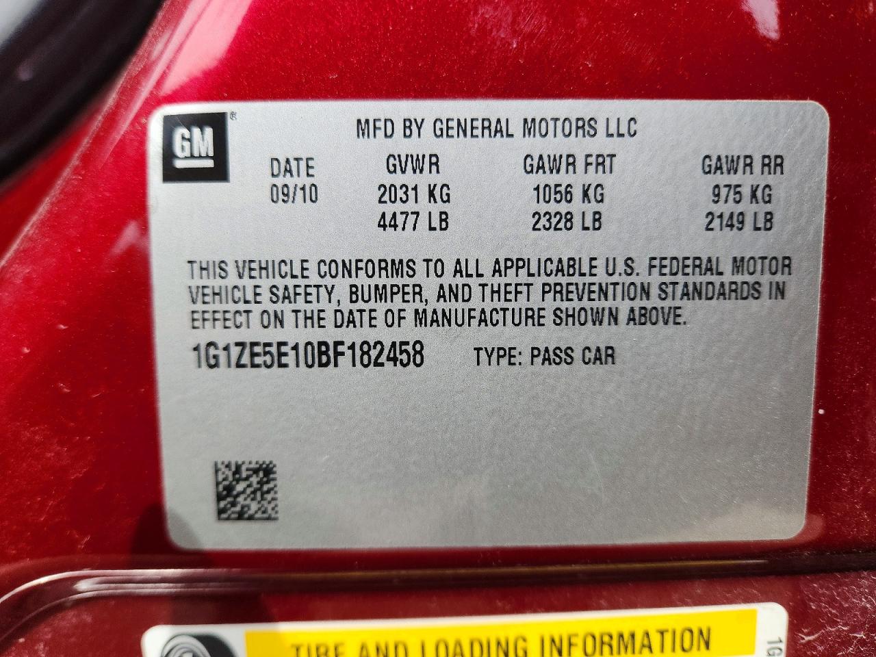 2011 CHEVROLET MALIBU LTZ photo 23