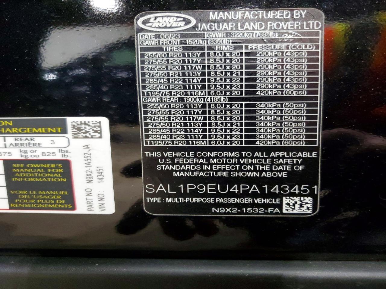 2023 LAND ROVER RANGE ROVER SPORT DYNAMIC SE photo 37