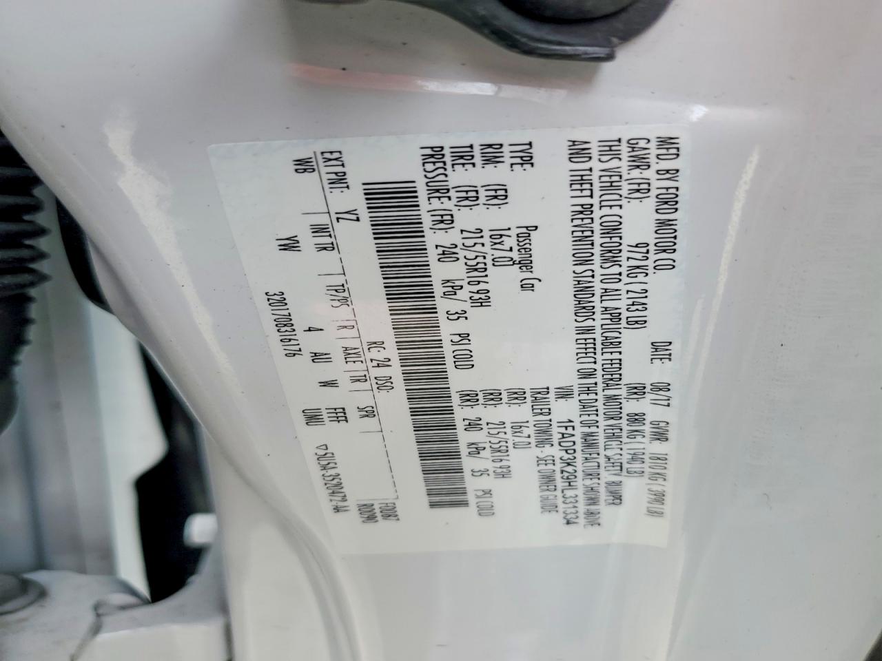 2017 FORD FOCUS SE photo 25