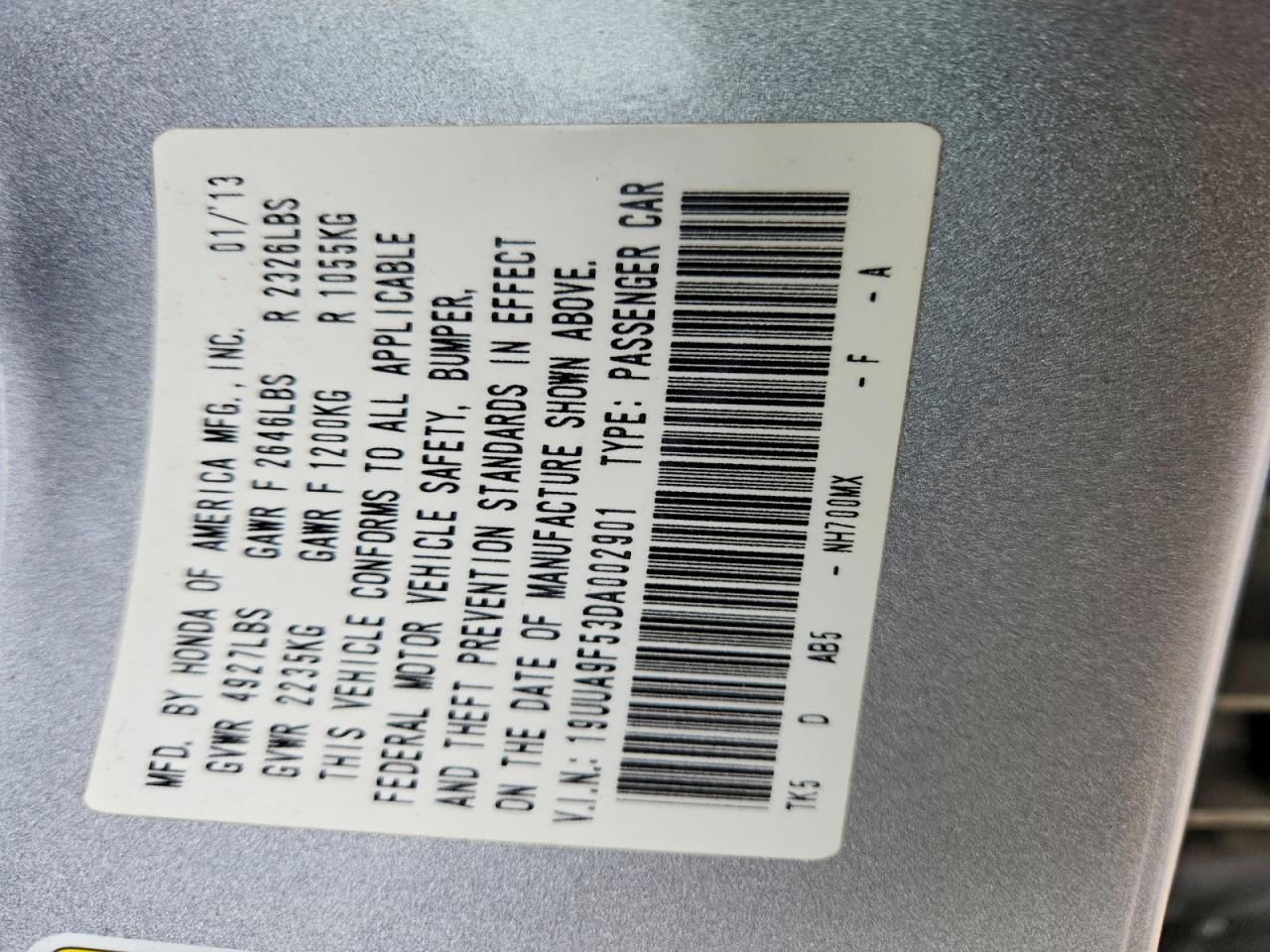 2013 ACURA TL TECH photo 25