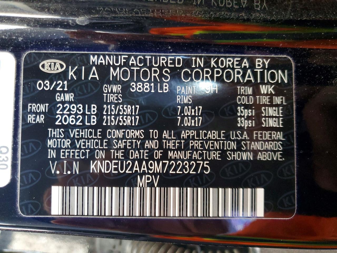 2021 KIA SELTOS S photo 27