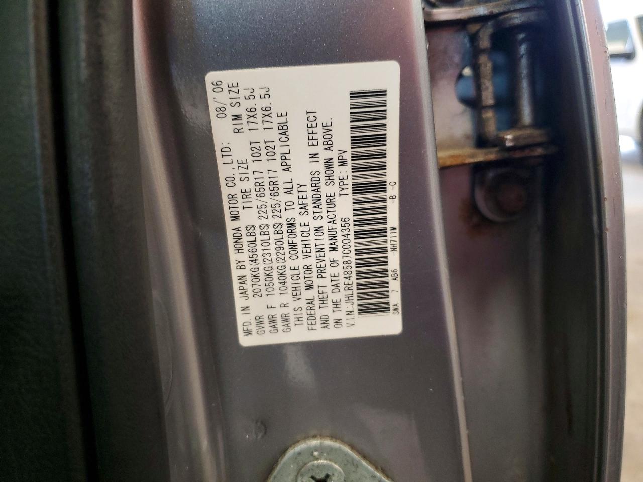 2007 HONDA CR-V EX photo 27