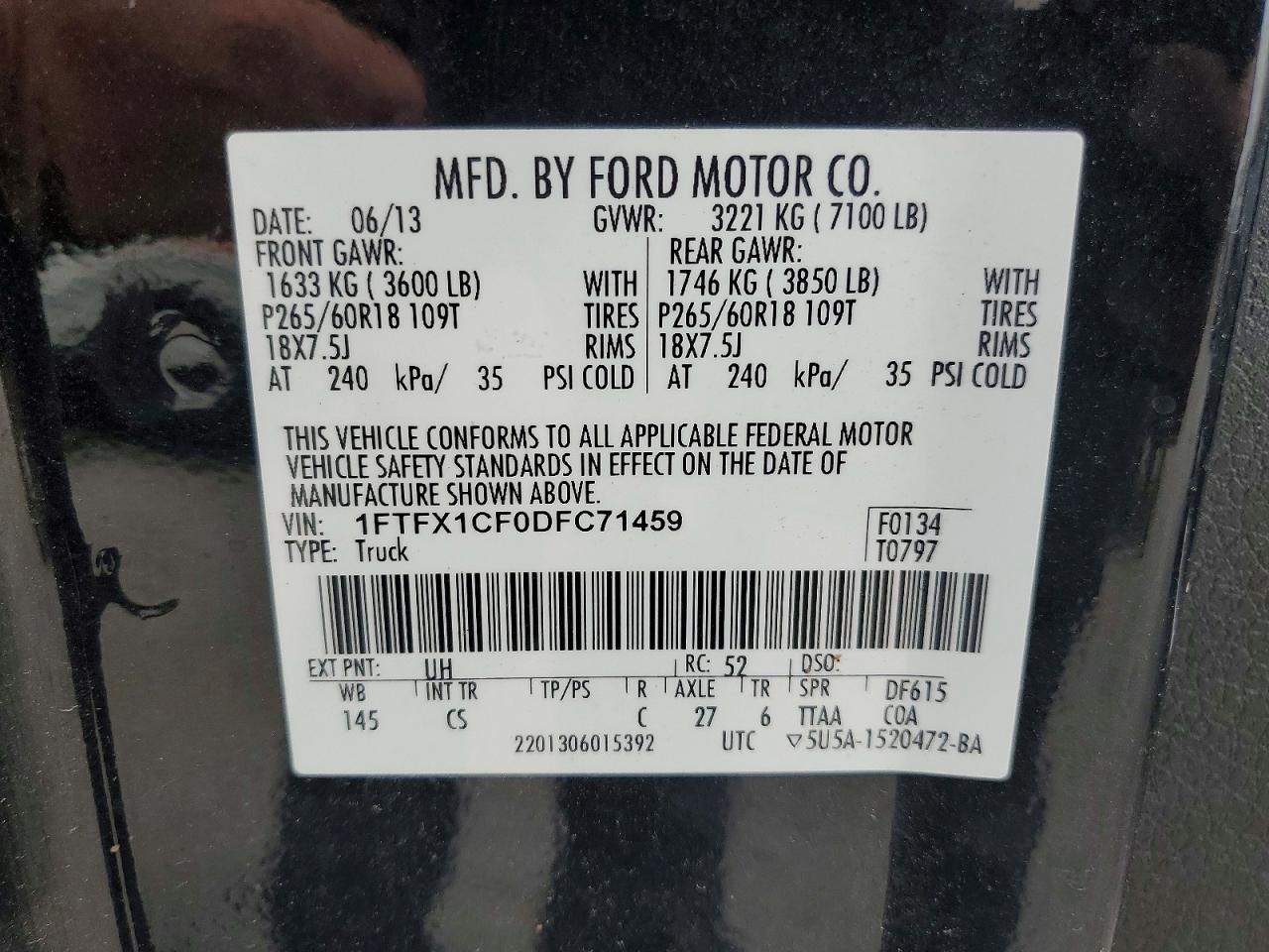 2013 FORD F150 SUPER CAB photo 34
