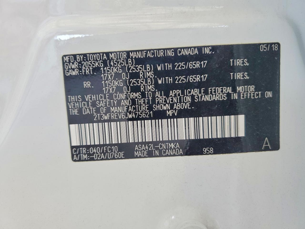 2018 TOYOTA RAV4 XLE photo 34