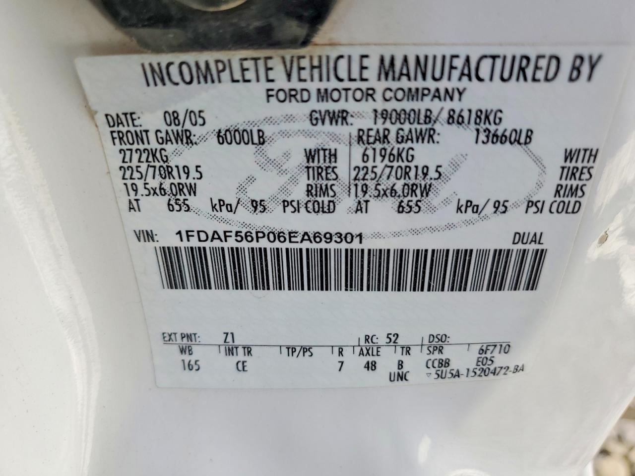 2006 FORD F550 SUPER photo 12