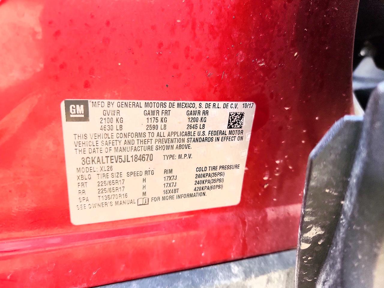 2018 GMC TERRAIN SLE photo 37