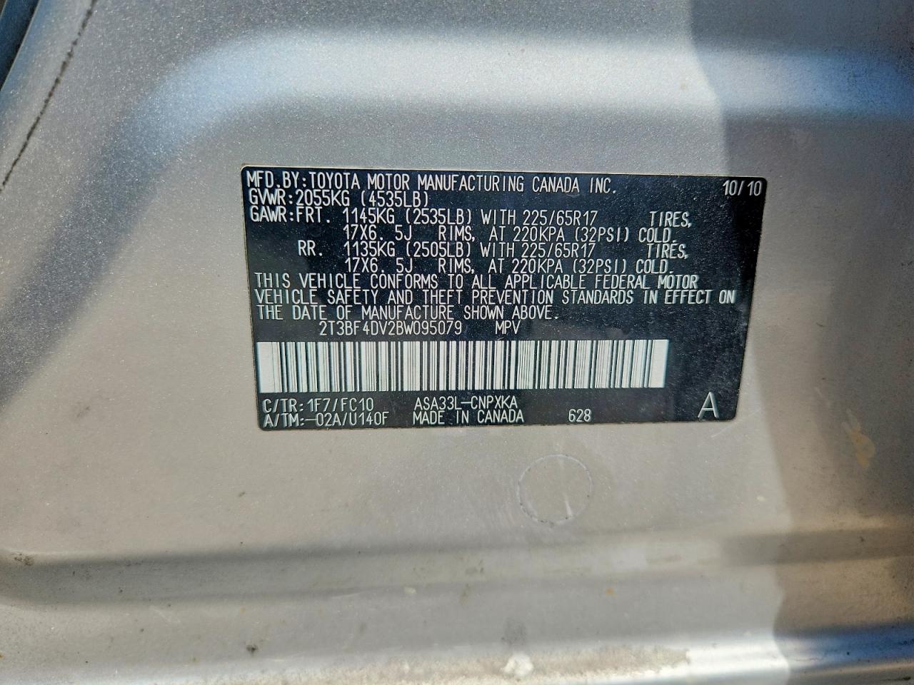 2011 TOYOTA RAV4 BASE photo 25