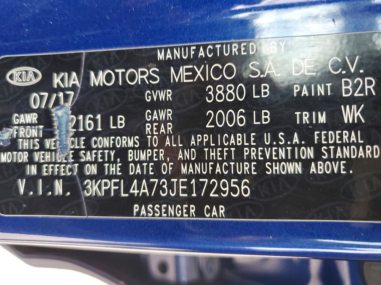 2018 KIA FORTE LX photo 12